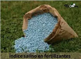 Tiloom - Índice Salino dos Fertilizantes - Índice salino