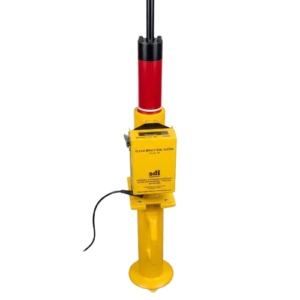 2.25 kg SDI Clegg hammer for measuring soil strength and compaction in sports turf.