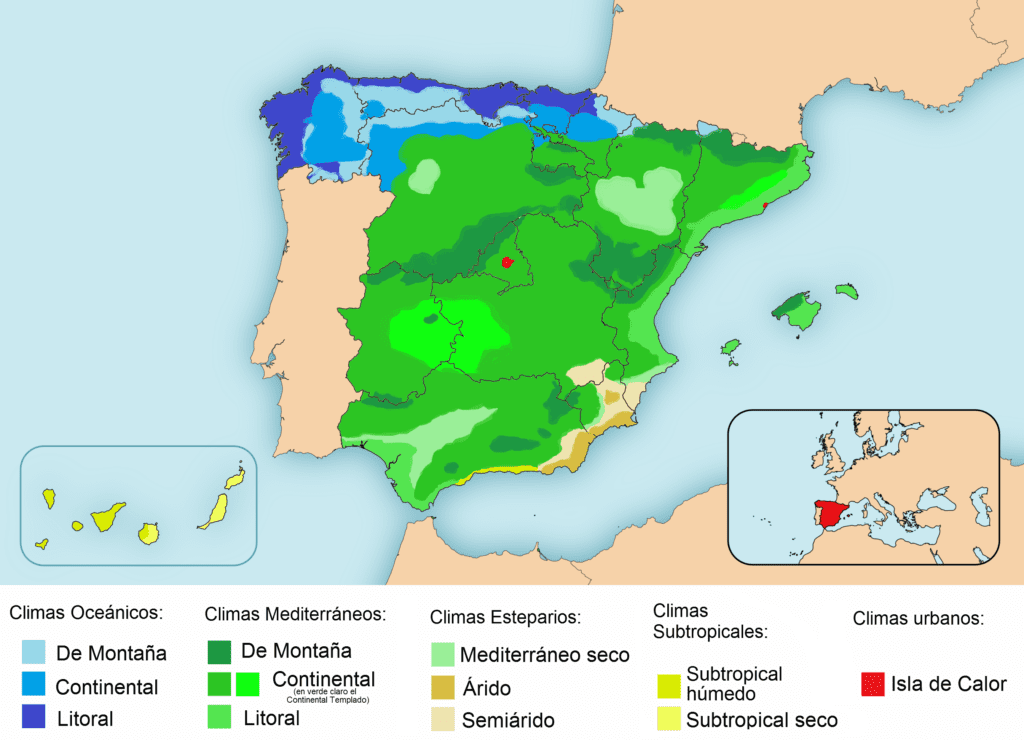 Tiloom - Elementos y factores del clima: lo que todo técnico debe dominar - Climas de España 1024x740 Tiloom - Elementos y factores del clima: lo que todo técnico debe dominar - Climas de España 1024x740