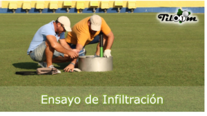 Infiltration test on sports grounds